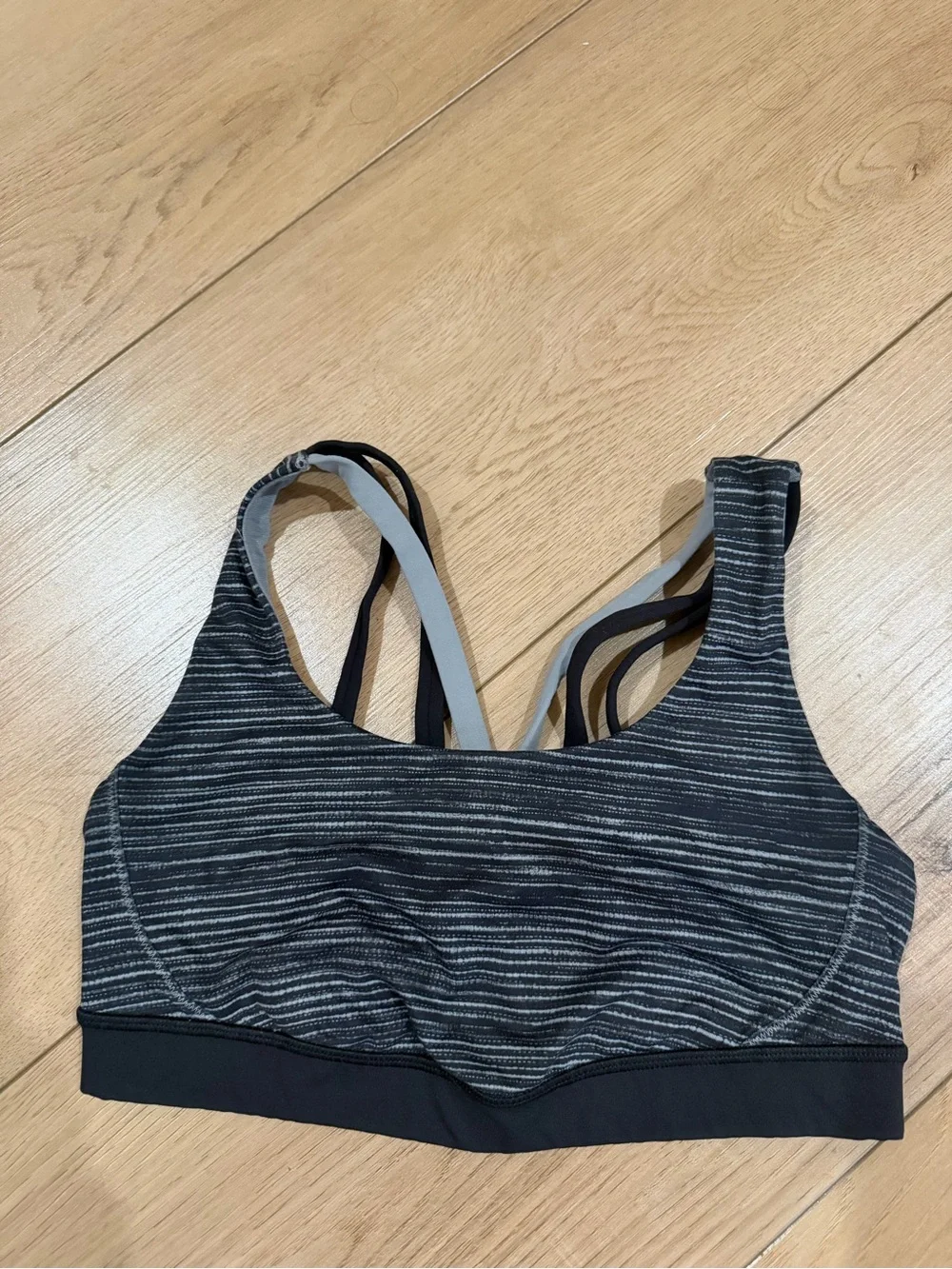 Lululemon Performance Sports Bra - Black & Gray